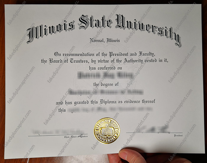 Illinois State University diploma