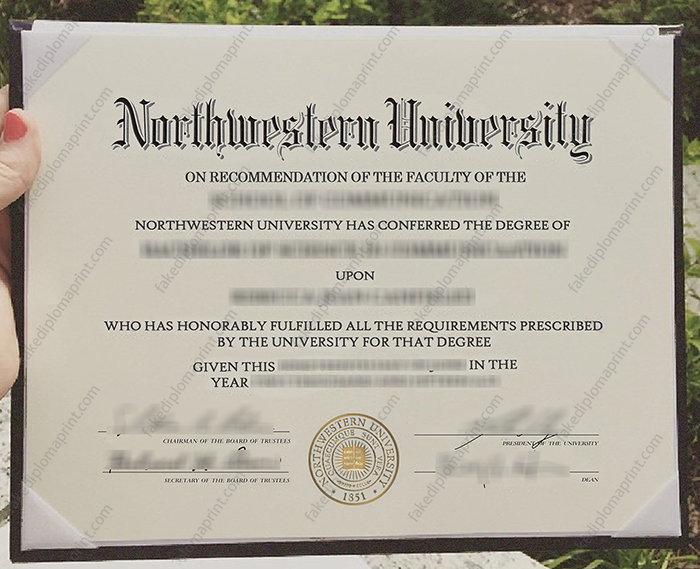 Northwestern University diploma