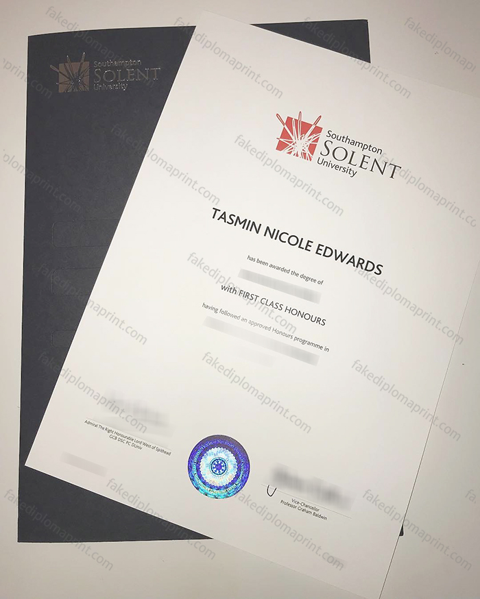 Southampton Solent University diploma