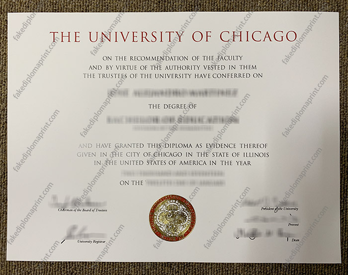 University of Chicago diploma