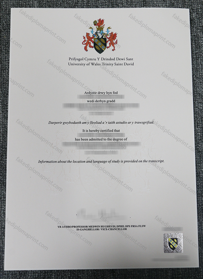University of Wales Trinity Saint David diploma