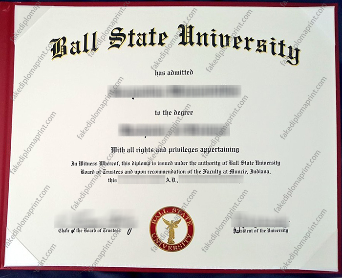 Ball State University diploma