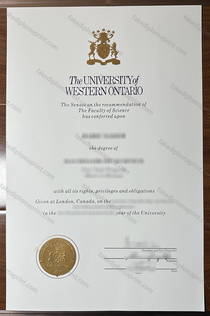 University of Western Ontaria diploma