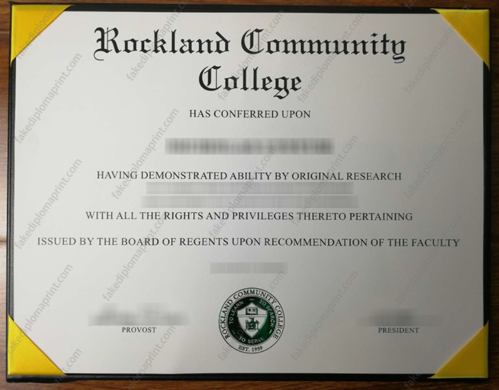 Rockland Community College diploma