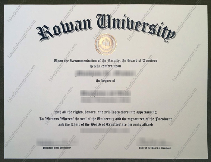 Rowan University diploma