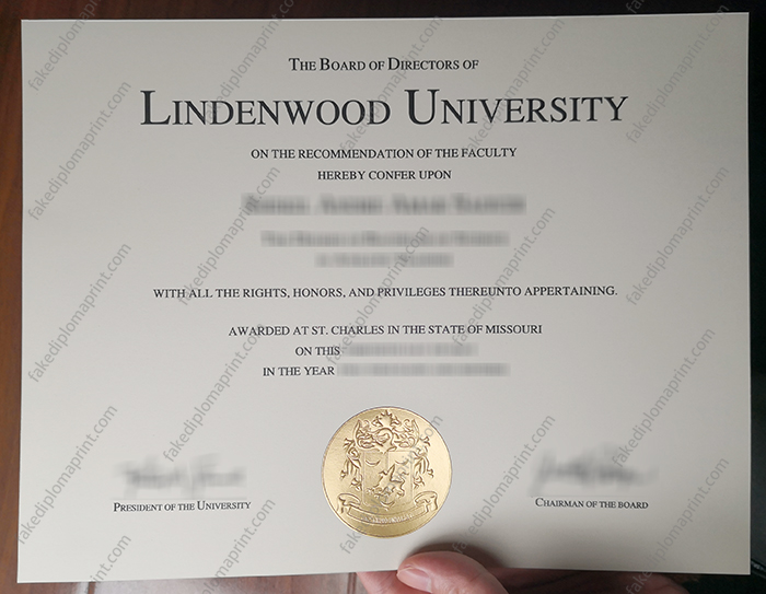 Lindenwood University diploma