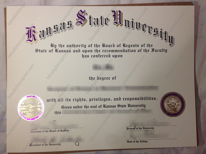 Kansas State University diploma