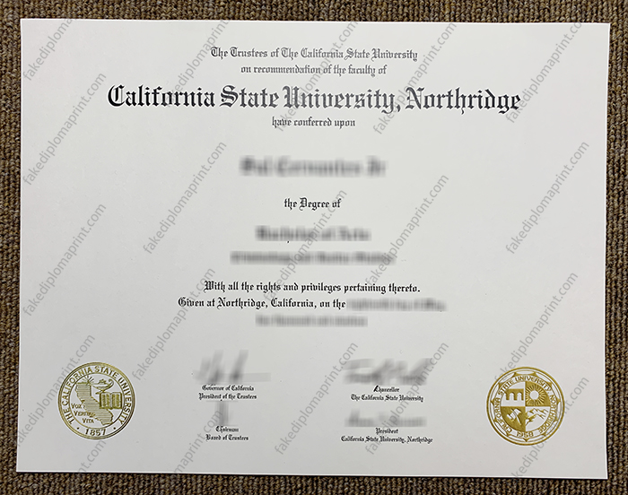 California State University Northridge diploma