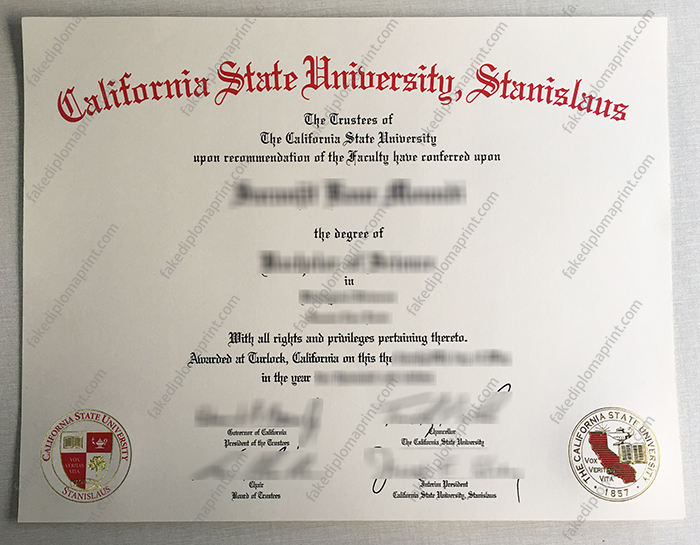 California State University Stanislaus degree