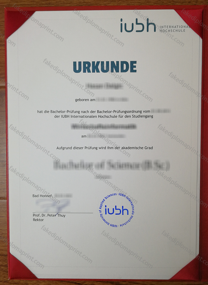 IUBH Internationale Hochschule diploma
