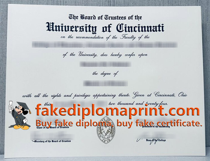 University of Cincinnati degree