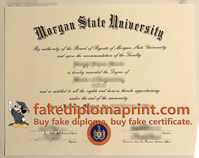 Morgan State University degree