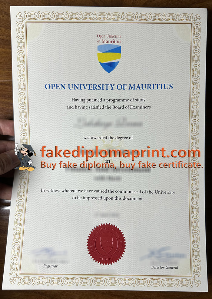 Open University of Mauritius degree