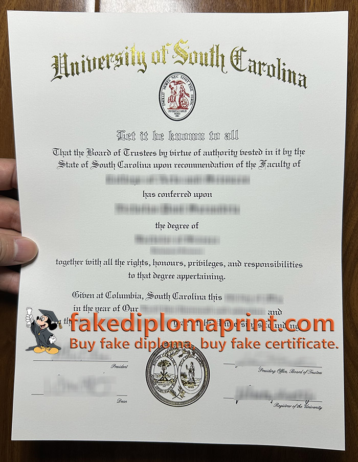 University of South Carolina degree