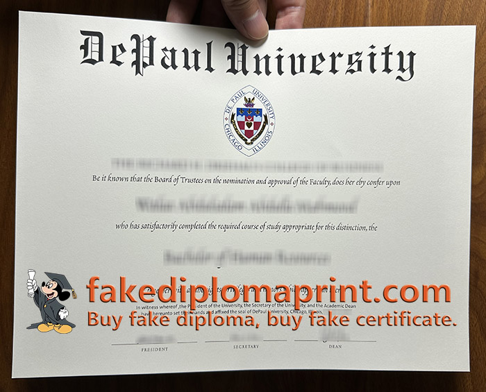 Depaul University diploma