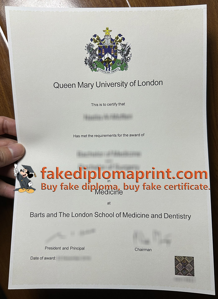 QMUL Medicine diploma