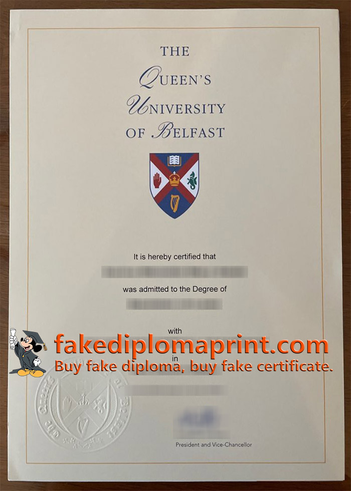 Queen's University of Belfast diploma