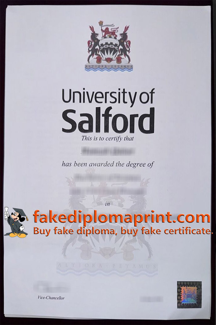 University of Salford diploma