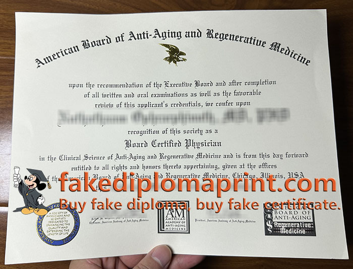 A4M MD certificate