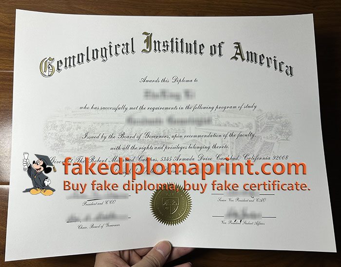 Gemological Institute of America diploma