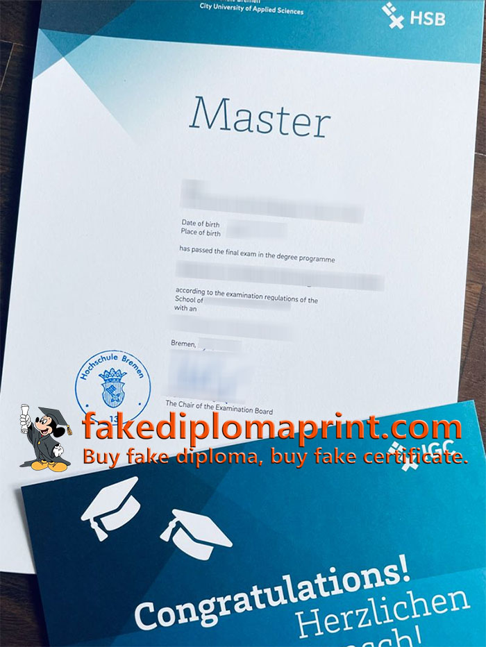 Hochschule Bremen Master diploma