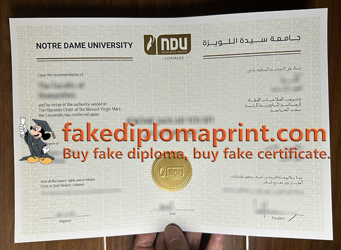 NDU diploma