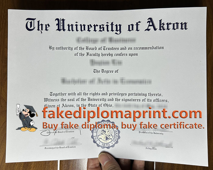 University of Akron degree