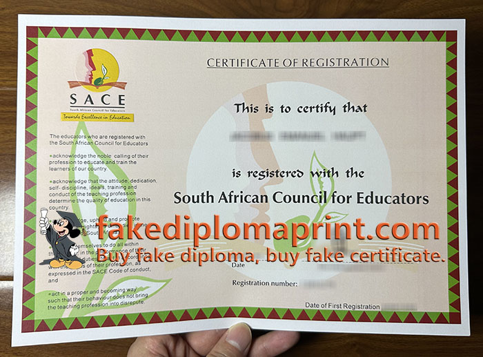 SACE certificate