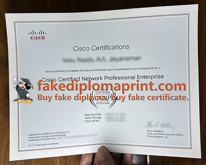 CCNP certificate