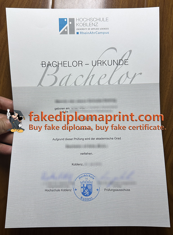 Hochschule Koblenz diploma
