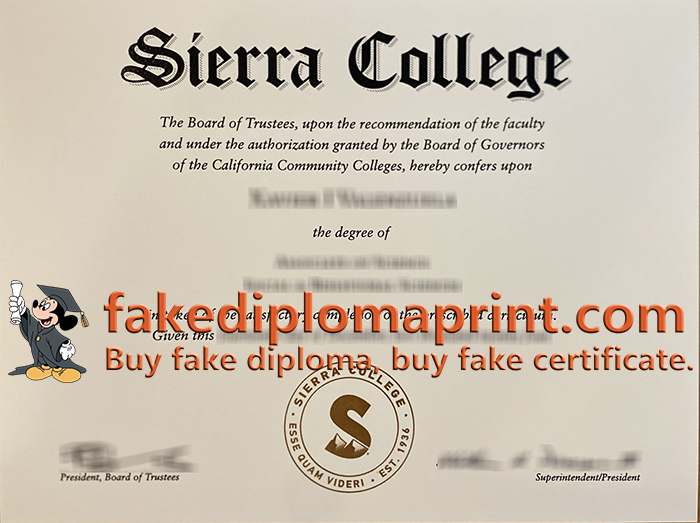 Sierra College degree