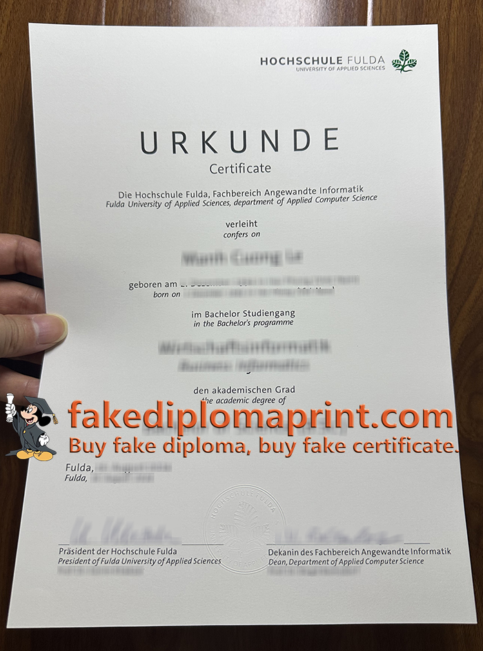 Hochschule Fulda diploma