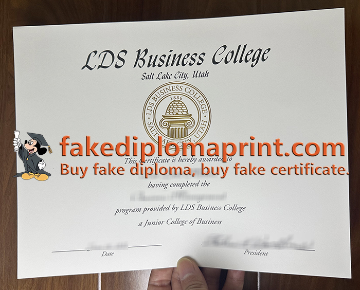 LDS Business College diploma