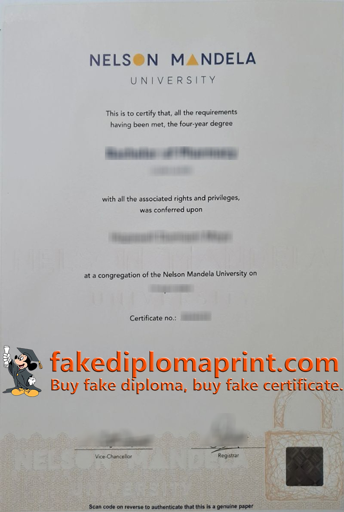 Nelson Mandela University degree