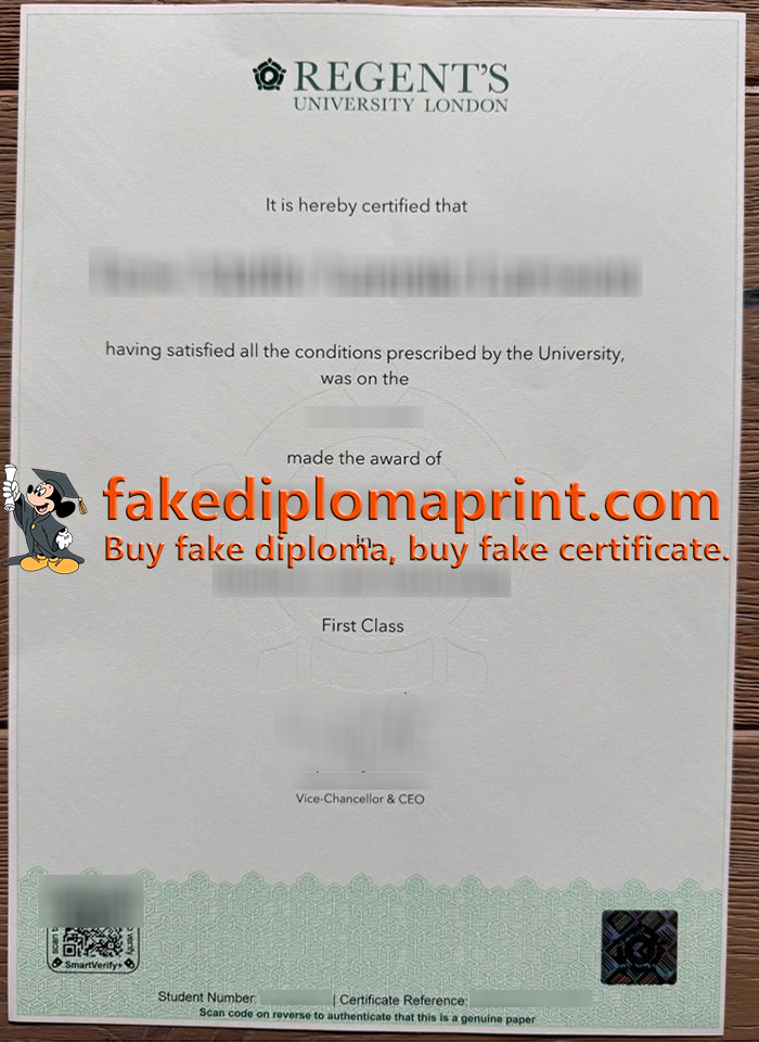 Regent's University London diploma