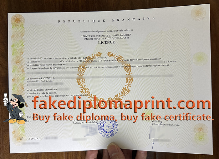 Universite Toulouse III - Paul Sabatier diploma
