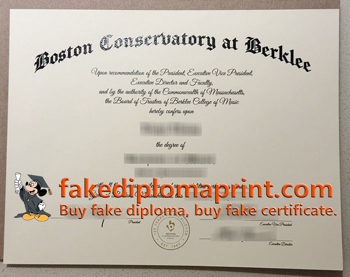 Boston Conservatory at Berklee degree