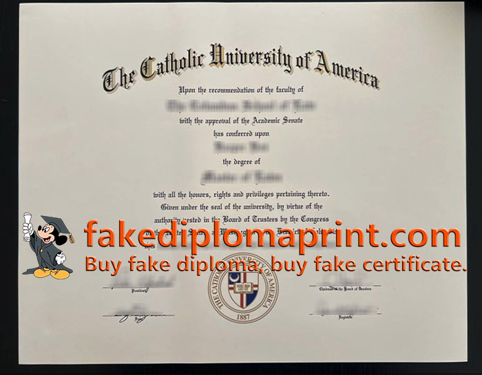 Catholic University of America degree