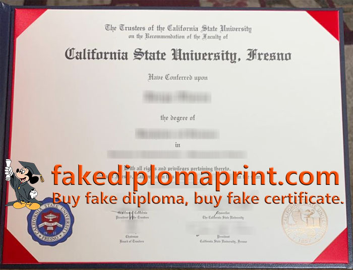 California State University, Fresno diploma