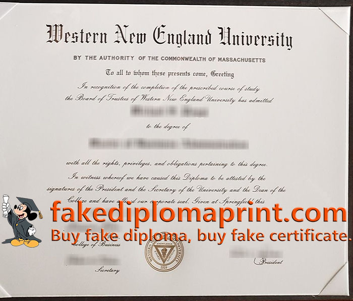 Western New England University diploma