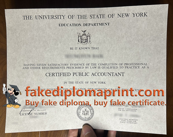 New York CPA certificate